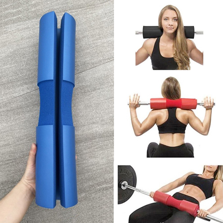 Đệm Mút Xốp Lót Đòn Gánh Tạ Có Đai Siết - hỗ trợ gánh tạ, Squat