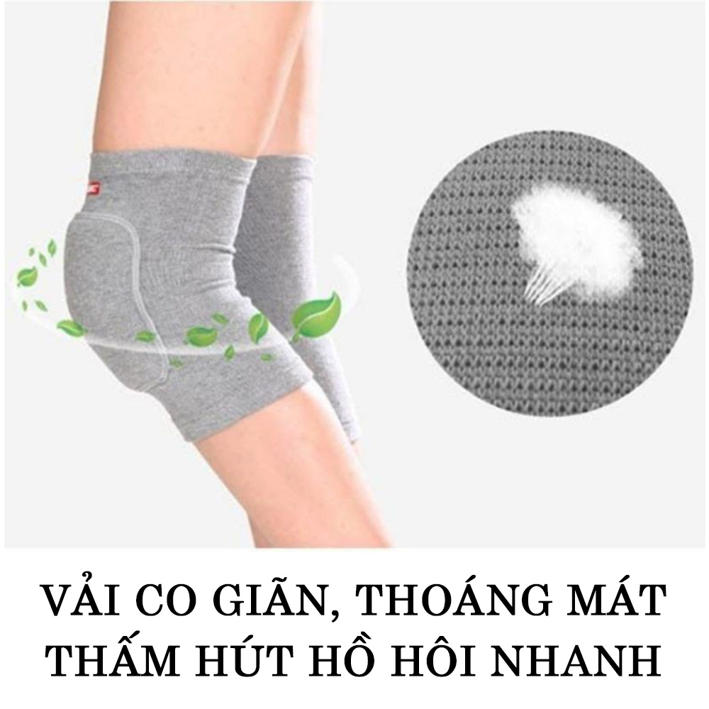 Xỏ gối thể thao AOLIKES có miếng đệm bảo vệ, hỗ trợ giảm đau, tránh chấn thương đầu gối