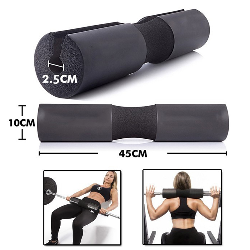 Đệm Mút Xốp Lót Đòn Gánh Tạ Có Đai Siết - hỗ trợ gánh tạ, Squat