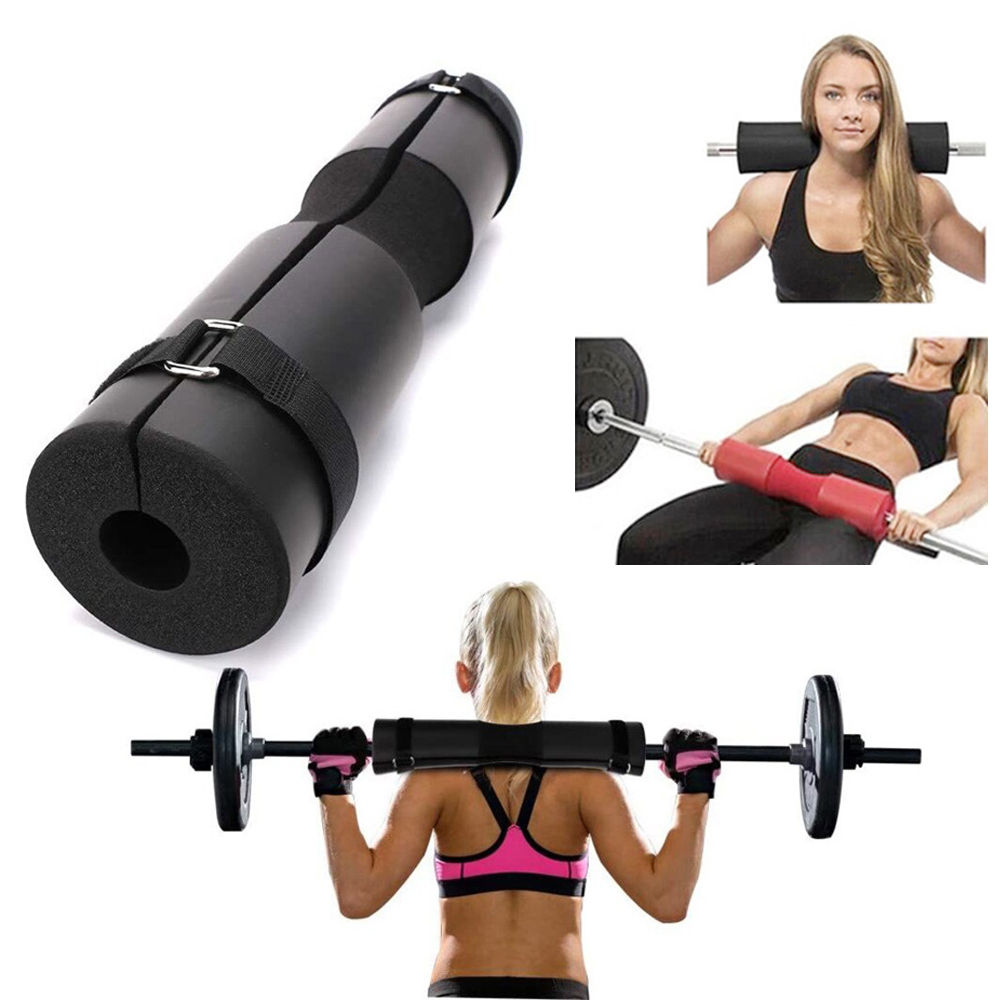 Đệm Mút Xốp Lót Đòn Gánh Tạ Có Đai Siết - hỗ trợ gánh tạ, Squat