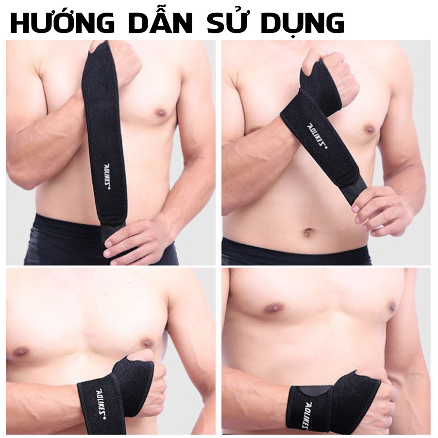 Đai Quấn Cổ Tay Xỏ Ngón Aolikes - Hỗ trợ bảo vệ cổ tay, tránh chấn thương cổ tay khi tập Gym, Yoga