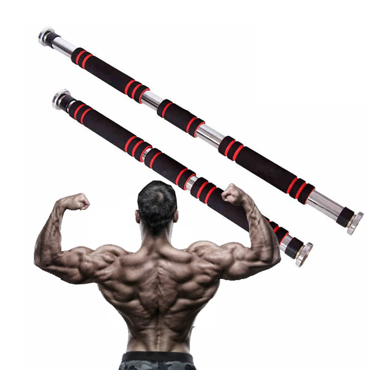 Thanh tập Xà Đơn treo tường, gắn cửa 60-150cm, có thể tùy chỉnh phù hợp tập gym tại nhà