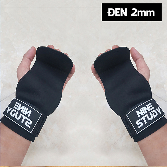 Găng Tay Tập Gym NINE STUDY - Dây kéo lưng Lifting Straps đa năng hỗ trợ tập Gym, Deadlift, lên xà, nâng tạ